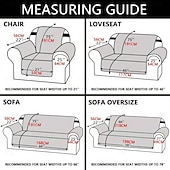 olcso Kanapé huzat-vízálló, megfordítható kanapéhuzat 3 párnára, háziállatbarát kanapéhuzat kutyáknak, mosható bútorvédő huzat csúszásgátló rugalmas pánttal