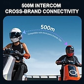 abordables Accessoires pour motos et VTT-Casque de moto Q27 avec système Bluetooth intégré, caméra HD 720p, intercom sans fil et enregistreur vidéo. &amp;Caméra embarquée pour moto avec capture photo, étanchéité IP56 et audio HD