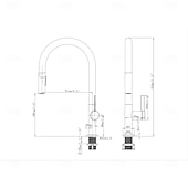 お買い得  キッチン用水栓金具-引き出し式スプレー付きキッチン水栓、シンク用ハイアーチ型シングルハンドル水栓、真鍮製、デュアル機能スプレーヘッド、簡単取り付け