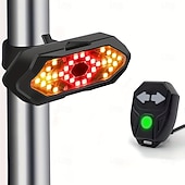 tanie latarki taktyczne-Zestaw oświetlenia rowerowego, przednie światło przednie o mocy 1000 lumenów, ładowane przez USB, tylne światło z bezprzewodowymi kierunkowskazami, wodoodporne, wysokiej jasności diody LED do rowerów