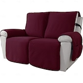 ieftine Husă pentru fotoliu reclinabil-husă de canapea impermeabilă, husă de canapea antiderapantă, durabilă, prietenoasă cu animalele de companie, anti-pete, culoare solidă, covoraș de canapea modern și minimalist, acoperire completă pentru câini și pisici, sufragerie, utilizare în tot sezonu