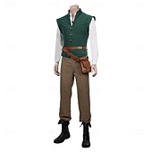 tanie stroje-Zestaw Średniowieczne Renesansowa fantazyjny Spodnie Kamizelka Pasek taliowy z akcesoriami Łucznik Elf Ranger Strój na bal maskowy Męskie Fantasy Halloween Karnawał Bal maskowy Targi Renesansu LARP