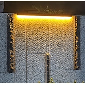 cheap Outdoor Wall Lights-Solar Wall Lights Outdoor Waterproof, LED Wall Lighting Long IP65 Waterproof Wall Lamps for Porch Patio Front Door Entryway