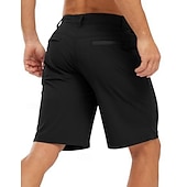cheap Work Shorts-Men's Dress Shorts Business Casual Shorts Golf Shorts Pocket Elastic Waist Plain Waterproof Comfort Knee Length Outdoor Business Work Fashion Streetwear Black Navy Blue Inelastic
