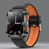 economico Smartwatch-Smartwatch robusto da uomo con torcia, smartwatch militare per attività all'aperto con chiamate Bluetooth, 2 cinturini, monitoraggio del sonno, oltre 100 modalità sportive, orologio fitness