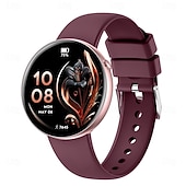 olcso Okosórák-okosóra nőknek, elegáns, kerek számlapú okosóra fitneszkövetővel, alvásfigyelővel, lépésszámlálóval, IP68 vízállósággal, barkács óralap, Android, iOS, iPhone, Samsung kompatibilis