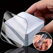 cheap Storage &amp; Organization-200 Pieces of Super Strong Double-Sided Tape, Transparent, No Drilling or Nails Required, Suitable for Various Surfaces Such as Plastic, Glass, Metal, Stone, and Drywall