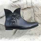 お買い得  靴-レトリ／ヴィンテージ 中世 ルネッサンス シューズ 仮装 男性用 セルティック 海賊 ハロウィーン カーニバル マスカレード マスカレード パーティー 成人 シューズ