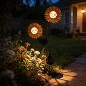  1 τεμ 2 W Ηλιακά Φώτα LED Φώτα & Φανάρια Διαδρομών Φώτα Γλυπτικής & Τοπίου Ηλιακή Τροφοδότηση Θερμό Λευκό 3.7 V Εξωτερικός Φωτισμός Αυλή Κήπος 2 LED χάντρες
