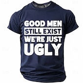 abordables T-shirts d'Humour Sarcastique-Les hommes bien existent encore, nous sommes juste des hommes moches. T-shirt humoristique, sarcastique et autodérisoire à col rond et manches courtes, cadeau d'anniversaire original pour lui, cadeau