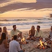 cheap Vacation-Men's Shirt Linen Shirt Popover Shirt Summer Shirt Beach Shirt Geometric Casual Vacation Black White Pink Navy Blue Long Sleeve Stand Collar Summer Spring Clothing Apparel Buttons