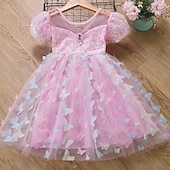 baratos Fantasias para meninas-Princesa Animal Vestidos Traje Cosplay Roupa Filme Estilo bonito Tutus Led acende for Para Meninas Crianças Baile de Máscaras Diário Festa Comic Con