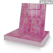 cheap Wall Stickers-10PCS 17x23cm Peel and Stick Thick Pink Purple Mosaic Pattern PVC Wall Stickers, American Vintage Style Self-Adhesive Removable Wallpaper for Renters, for Bedroom Bathroom Cabinet, Easy to Install