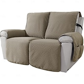 ieftine Husă pentru fotoliu reclinabil-husă de canapea impermeabilă, husă de canapea antiderapantă, durabilă, prietenoasă cu animalele de companie, anti-pete, culoare solidă, covoraș de canapea modern și minimalist, acoperire completă pentru câini și pisici, sufragerie, utilizare în tot sezonu