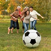 economico Partita di Calcio Mondiale 2026-2 palloni da calcio gonfiabili da spiaggia da 27,6 pollici, ideali per decorazioni, feste, eventi sportivi all'aperto e per la piscina.