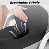 cheap Car Seat Covers-Ergonomic Memory Foam Seat Cushion - Orthopedic Chair Pad for Office Chair, Tailbone &amp; Coccyx Pain Relief Seat Pillow for Car, Gaming Chair, Wheelchair, Breathable Cover, Non-Slip