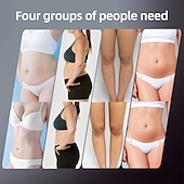 preiswerte Haushaltsgeräte-3-in-1 EMS &amp;RF-Körperformungsgerät, Rotlichttherapie-Gerät zur Hautstraffung und Cellulite-Reduzierung, tragbarer Fettverbrenner-Massager für Bauch, Taille und Beine, USB-aufladbar, schwarz &amp; Gold