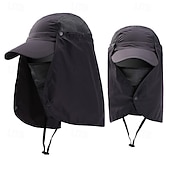 cheap Heating &amp; Cooling-2-in-1 UV Protection Sun Hat for Men &amp; Women, Outdoor Summer Hat with Removable Face Shield for Fishing, Hiking &amp; Camping, Lightweight, Breathable, Quick-Dry Sun Hat for Full Face &amp; Neck Protection