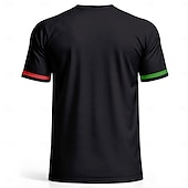 preiswerte Lauf-T-Shirts &amp; Tanktops-Herren Frankreich Fußball-Sommer Global Match Pullover-Oberteile Laufshirt Sommer Farbblock Kurzarm UPF 50 Schnelltrocknend Atmungsaktiv Leger Laufen Joggen Fitness Schwarz Sportbekleidung