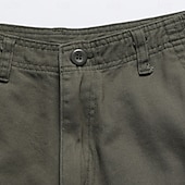 abordables Classique-Homme Pantalon cargo Shorts cargo Shorts Short décontracté Multi-poches Uni Couleur Pleine Séchage Rapide Longueur Genou Extérieur Salle de sport Entraînement Sports Sportif Noir Vert Non Elastique