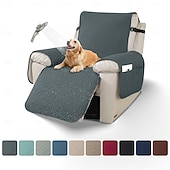 billige Reclinerdeksel-Vanntett sofatrekk for kjæledyr, lenestoltrekk til kjæledyr, sklisikkert sofatrekk, slitesterkt, vaskbart møbeltrekk for hunder og katter, alle årstider