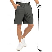 voordelige werk shorts-Voor heren Geklede korte broek Bedrijf Casual korte broek Golfshorts Zak Elastische taille Effen kleur Comfort Sneldrogend Knielengte Casual Buiten liiketoiminta Modieus Streetwear Zwart Marineblauw