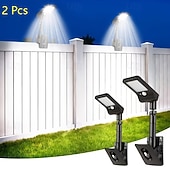halpa Ulkotilojen seinävalaisimet-2 kpl ulkokäyttöön tarkoitettuja aurinkokennolla toimivia liiketunnistimella toimivia seinävalaisimia, IP65-vedenpitävä, 60 LED-helmeä, klipsikiinnitys, 3 tilaa, LED-turvavalo &amp;koristeelliset valot
