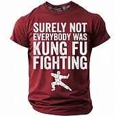  Herre Morsom T skjorte Kortermet T skjorte 3D-utskrift Crew-hals Skjorte Mote Designer Enkel Avslappet Daglig Fest Rød Sommer Vår Klær S M L XL XXL XXXL