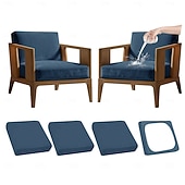 ieftine Cuvertură Canapea-4 buc. huse de pernă elastice pentru terasă, canapea de exterior &amp;huse de schimb pentru canapele, huse de pernă pentru mobilier de terasă, protector de mobilă lavabil și reutilizabil