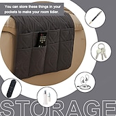 levne Potah na křeslo-Voděodolný organizér na loketní opěrku pohovky s úložnými kapsami multifunkční potah na loketní opěrku pohovky proti poškrábání ochrana pro domácí mazlíčky protiskluzová podložka na loketní opěrku,