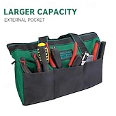 cheap Hand Tools-13 Inch Tool Bag Electrician Multifunctional Strong Durable Oxford Thickened Woodworking Storage Portable Handheld Bag