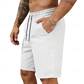 voordelige Casual korte broek-Voor heren Korte broek Casual korte broek Atletische korte broek Zak Elastische taille Effen Comfort Sneldrogend Knielengte Buiten Vakantie Modieus Streetwear blauw Zwart Inelastisch