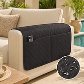 cheap Recliner Cover-Waterproof Sofa Armrest Cover Recliner Sofa Backret Cover Soft Protector for Chairs Couch Sofa Armchair Slipcovers