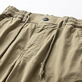 ieftine Pantaloni Cargo-Bărbați Pantaloni cargo Pantaloni casual Παντελόνι πεζοπορίας Cordon Buzunar Simplu Confort Comfortabil Lungime totală Zilnic Casă În aer liber Vacanță Simplu Verde Militar Negru Micro-elastic