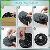 abordables Éclairage subaquatique-Pompe solaire pour fontaine, abreuvoir à oiseaux, jardin, bassin &amp;Décoration extérieure, lumières LED colorées, panneau en verre amélioré, petite fontaine à eau pour aquarium &amp; piscine