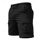 Χαμηλού Κόστους Κλασσικός-Ανδρικά Φορέματα φορτίου Σορτς φορτίου Σορτσάκια Casual σορτς Τσέπη Σκέτο Πάνω από το Γόνατο Causal ΕΞΩΤΕΡΙΚΟΥ ΧΩΡΟΥ Streetwear Μοντέρνα Κομψό στυλ street Kaki tamna Μαύρο Ανελαστικό