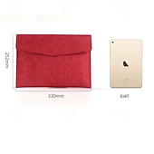 cheap Card Holders &amp; Cases-2 Pack Slim Laptop Sleeve, Professional PU Leather Envelope Cover for 13-13.3 Inch MacBook Air, iPad Pro, Waterproof Scratch-Resistant Notebook Case, Elegant Computer Portfolio Bag