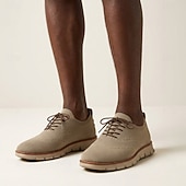 cheap Casual Lace-Up Shoes-Men's Breathable Knit Lace-Up Sneakers, Lightweight Comfort Walking Shoes, Casual Sport Style for Men, Perfect for Travel, Outdoor Leisure, Commuting and Everyday Wear
