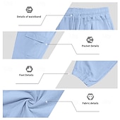 cheap Cotton Linen Shirt-Men's Linen Shirt 2 Piece Shirt Set And Cargo Pants Linen Pants Trousers Set Plain Casual Daily Outdoor Turndown Short Sleeves Summer Fashion Casual Comfortable Clothing Apparel