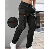 cheap Bottoms-Men's Outdoor Pants Cargo Pants Hiking Pants Trousers Summer Spring Autumn / Fall Outdoor Tailored Fit Waterproof Quick Dry Breathable Pants / Trousers Drawstring Pocket Elastic Waist Black Army Green