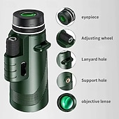 cheap Rangefinders &amp; Telescopes-12x50 High Power Monocular Telescope with Smartphone Adapter and Tripod, BAK4 Prism FMC Lens Waterproof Monocular for Adults, Bird Watching Hunting Camping Wildlife Hiking Traveling