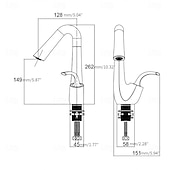 お買い得  浴室・洗面台用水栓金具-シンプルでエレガントな真鍮製洗面器用蛇口 – 温水・冷水対応、飛沫防止、回転式シンク蛇口。洗面器、カウンター下、洗面台キャビネットに使用可能。