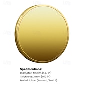  米国退役軍人記念コイン、自由の250年（1776年～2026年）、鷲、国旗、自由の鐘が描かれた愛国的な記念メダル &軍事シンボル、名誉奉仕犠牲の贈り物