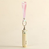 abordables Fournitures pour la maison-Mini ventilateur mignon et pliable, portable, à utiliser au lit, au bureau ou sur une table. Rechargeable par USB. Porte-clés inclus.