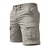 Χαμηλού Κόστους Κλασσικός-Ανδρικά Φορέματα φορτίου Σορτς φορτίου Σορτσάκια Casual σορτς Τσέπη Σκέτο Πάνω από το Γόνατο Causal ΕΞΩΤΕΡΙΚΟΥ ΧΩΡΟΥ Streetwear Μοντέρνα Κομψό στυλ street Kaki tamna Μαύρο Ανελαστικό