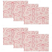 Χαμηλού Κόστους Placemats &amp; Coasters &amp; Trivets-Σουπλά από πολυεστέρα με μοτίβο πεταλούδας και κόμπο, πλενόμενο αντιολισθητικό τραπεζομάντιλο για τραπεζαρία, ανθεκτικό κάλυμμα τραπεζιού κουζίνας ανθεκτικό στη θερμότητα, μοντέρνα διακόσμηση σπιτιού,