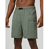 abordables Bermudas estilo casual-Hombre Pantalón Corto Cargo Pantalón corto Pantalones cortos casuales Pantalón corto deportivo Bolsillo Cintura elástica Puro Plano Comodidad Secado rápido Longitud de la rodilla Exterior Gimnasia