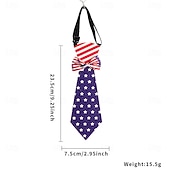 preiswerte 250. Jubiläum-Krawatte mit amerikanischer Flagge für Jungen und Mädchen, patriotisch, vorgebunden, für Kinder, zum 4. Juli, Unabhängigkeitstag, Schuluniform, Party, Parade, Kostümaccessoire, 250. Jahrestag der USA