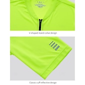 tanie Męskie koszulki-Męskie Koszulka rowerowa Jeden kolor Krótki rękaw Rower Dżersej Top z 3 tylnymi kieszeniami Odporny na UV Szybkie wysychanie Kieszeń na plecach Odvádí pot Sport Czarny Biały Czerwony Odzież