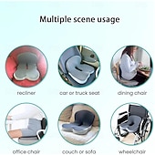 cheap Car Seat Covers-Ergonomic Memory Foam Seat Cushion - Orthopedic Chair Pad for Office Chair, Tailbone &amp; Coccyx Pain Relief Seat Pillow for Car, Gaming Chair, Wheelchair, Breathable Cover, Non-Slip